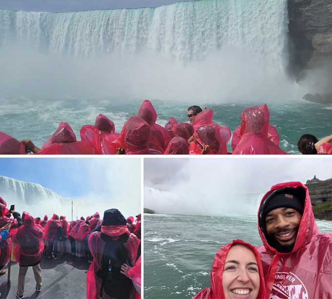 Niagara Falls tour on the boat